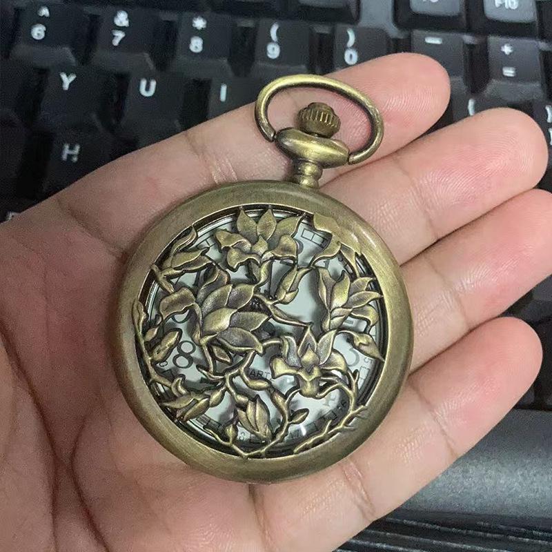 Retro Harry Potter Pocket Watch Pendant - Flip Cover, Digital Display for Kids & Elderly