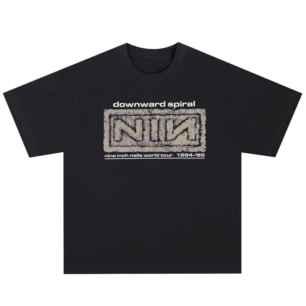 

Nine Inch Nails T-Shirt Men s and Women s Short Sleeve Band Y2k Tops Brand T-shirt Summer Women Clothing 3XL