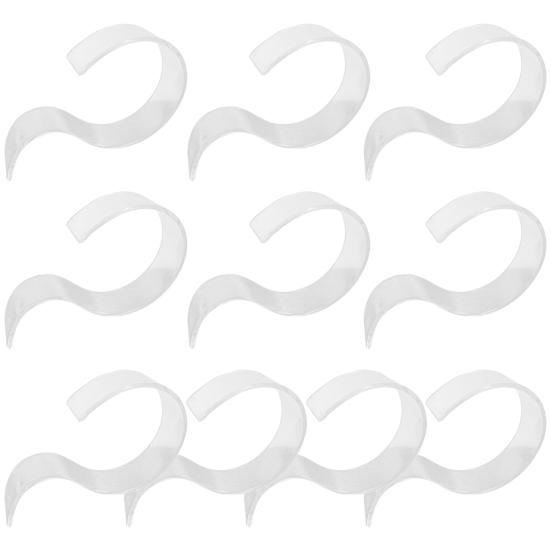 

10 шт., прозрачные, устойчивые к царапинам, S-образные, для гардероба, для женщин и мужчин, для демонстрации ремней, для общежития прозрачный