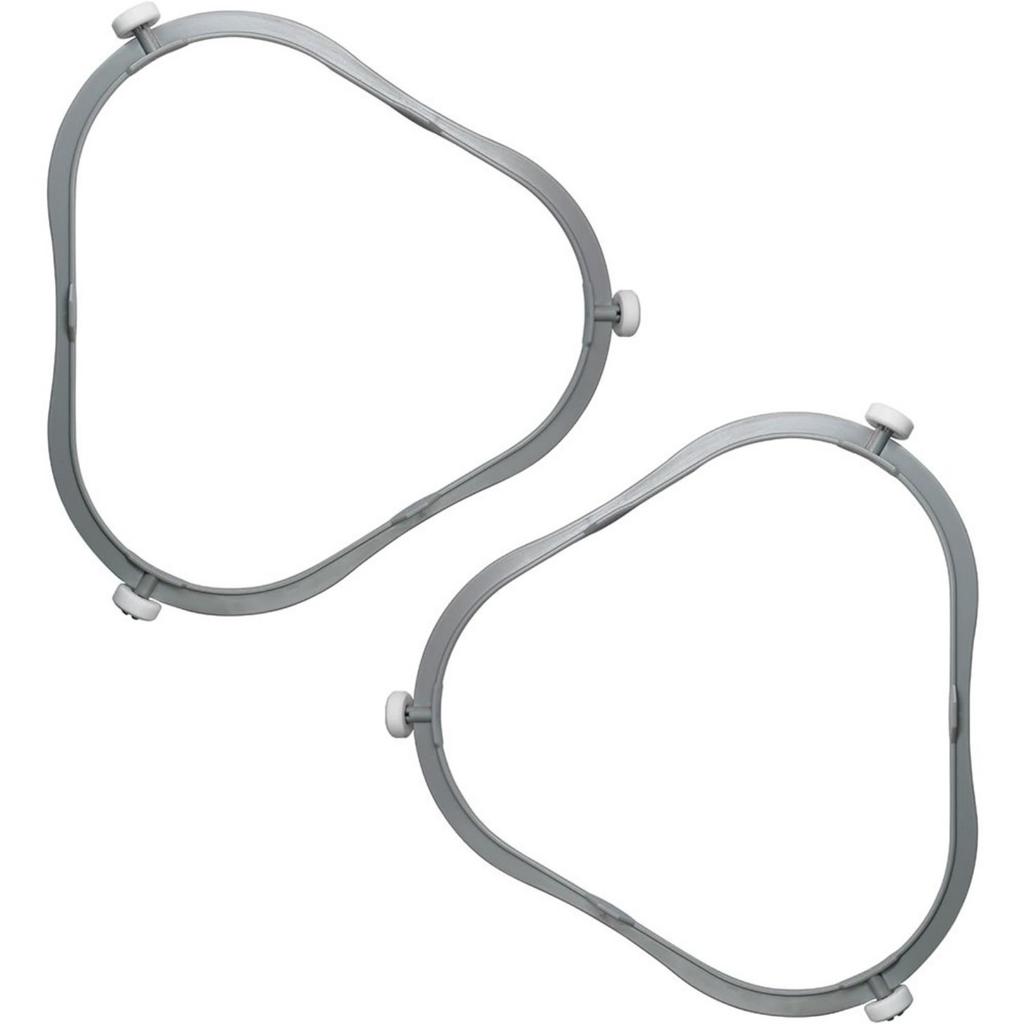 Pack of 2 Replacement Microwave Glass Tray Supports Ensuring Smooth Rotation and Stability Microwave Plate Support Rings