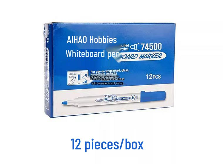 Large Capacity Water-Based Erasable Whiteboard Markers (Black, Blue, Red) for Office Use – Safe for Kids