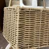 Portable Beer Storage Basket Woven Organizer Baskets Picnic Grid Organizers Basket Plush Small Organization Baskets Furniture