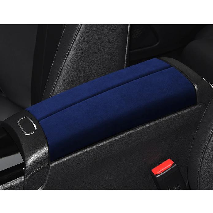 Suede Car Center Console Armrest Case Lid Cap Cover Panel For Mercedes Benz A GLA GLB Class W177 V177 X247 H247 -2024