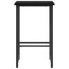 Bar Stool Black Oak Look 40 X 32 X 64 Cm Engineered Wood