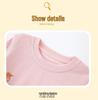 European-Style Autumn/Winter Girls' Mesh Round Neck Printed Long Sleeve Sweatshirt - Sweet & Cute Design