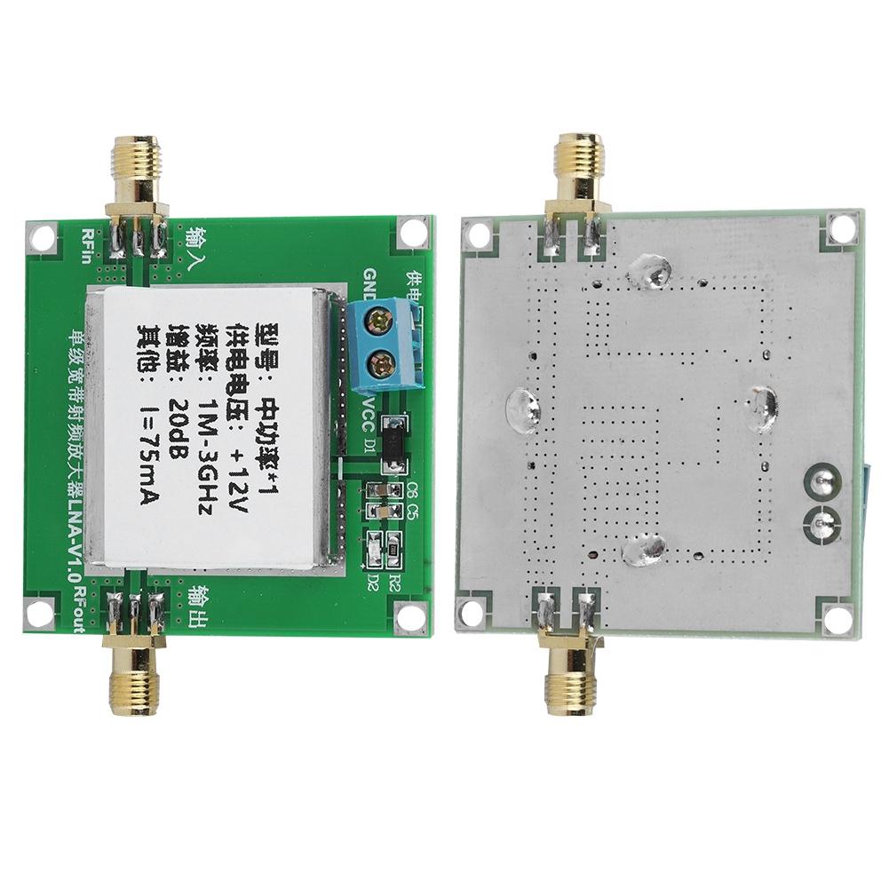 Low Noise LNA RF Broadband Amplifier Module Signal Strengthen 1 3000MHz 2.4GHz 20dB HF VHF UH