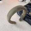 Korean Gentle Girl Sponge Hair Band Thickened Wide Version Hair Soft Waxy Lovely Foundation Fixed Hairstyle Hair Hoop