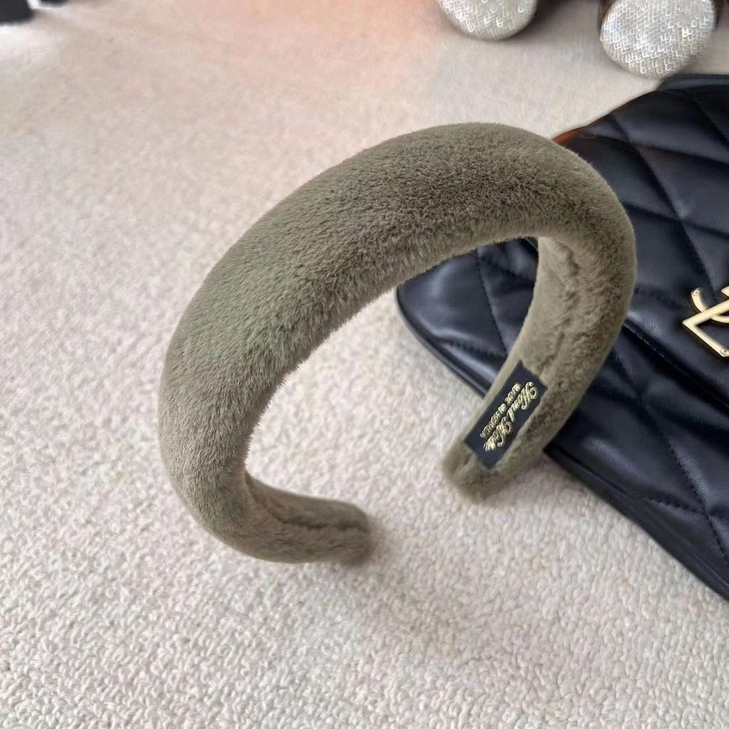 Korean Gentle Girl Sponge Hair Band Thickened Wide Version Hair Soft Waxy Lovely Foundation Fixed Hairstyle Hair Hoop