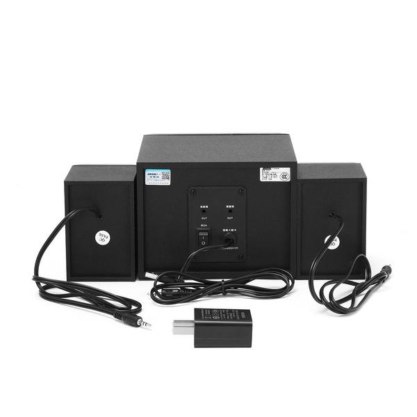 SADA Multimedya 2.1 Masaüstü Bilgisayar Hoparlörü LED Işık Ağır Bas Subwoofer Ev Bluetooth Hoparlör PC Dizüstü Bilgisayar Cep Telefonu için USB Güç Kaynağı