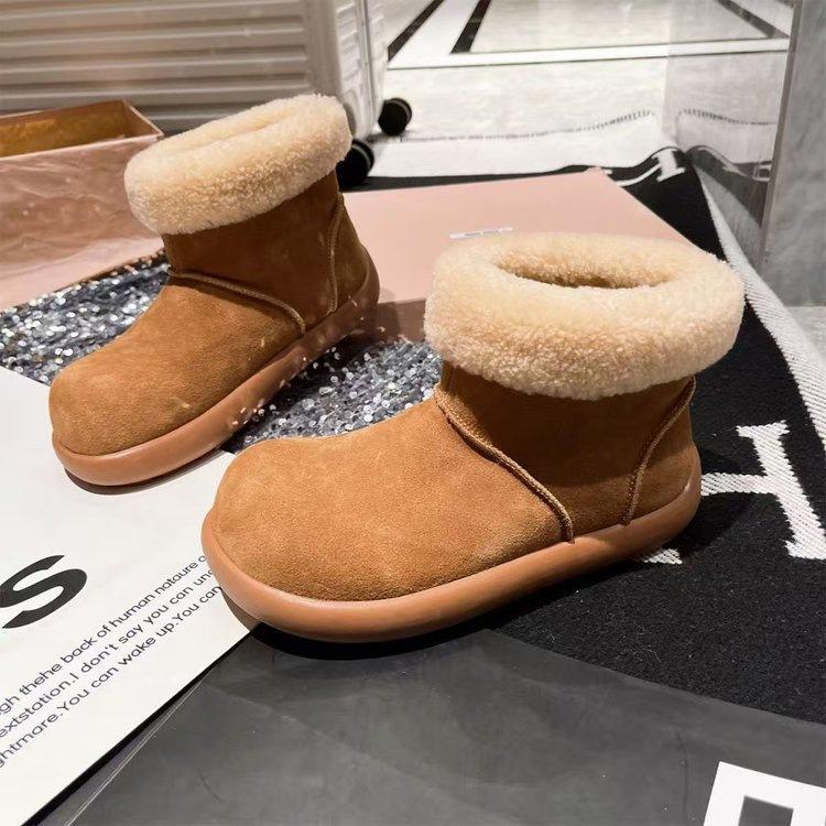 Snow Boots New Winter Warm Boots Thick-soled Birkenstock Short Boots Autumn and Winter Thickened Cotton Shoes