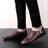 Casual Shoes Men Real Genuine Leather Luxury Loafers Men Handmade Office Formal Wedding Loafer Shoes Leisure Brand Slip On Flats