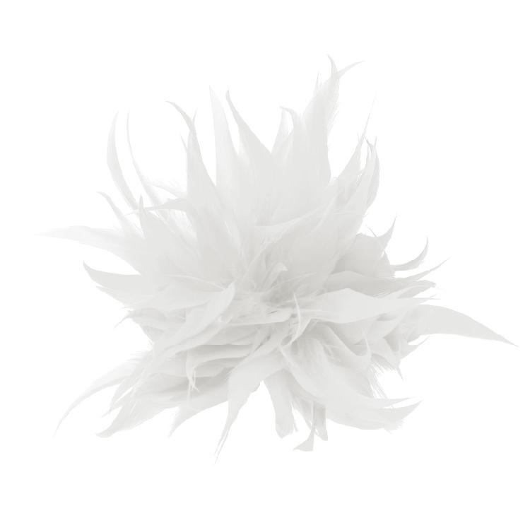 Spilla Fiore di Piuma per Celebrazione Banchetto Bomboniera Corsage Floreale & Spilla