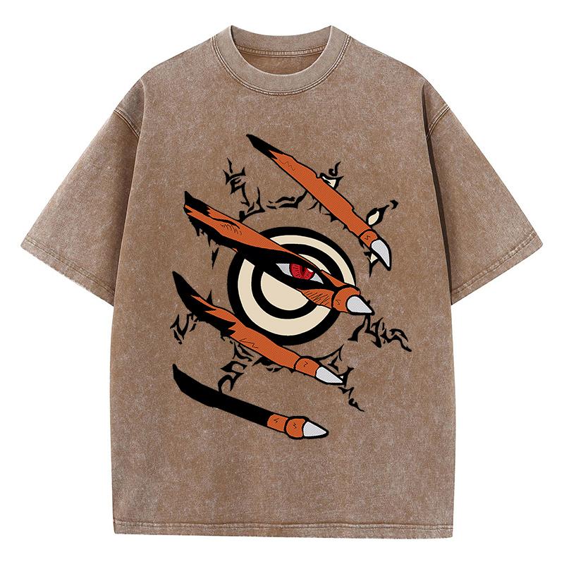 Naruto Girl T Shirt Summer American Retro Cotton Soft T Shirts Breathable Vigor T-Shirt O-Neck Tops