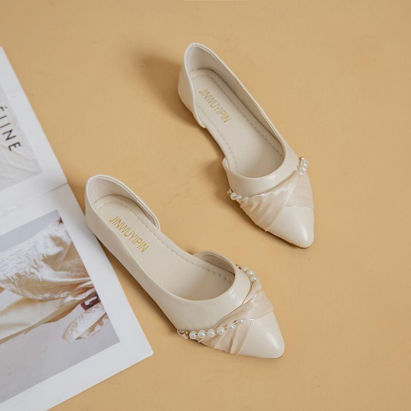 Versatile pointed head bag head single shoes women's 2025 spring and summer new fashion versatile temperament shallow mouth women's sandals