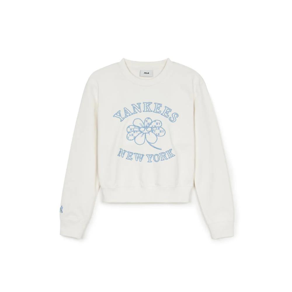 New MLB New York Yankees Knitwear Women's Cream 3FMTF0144-50CRS