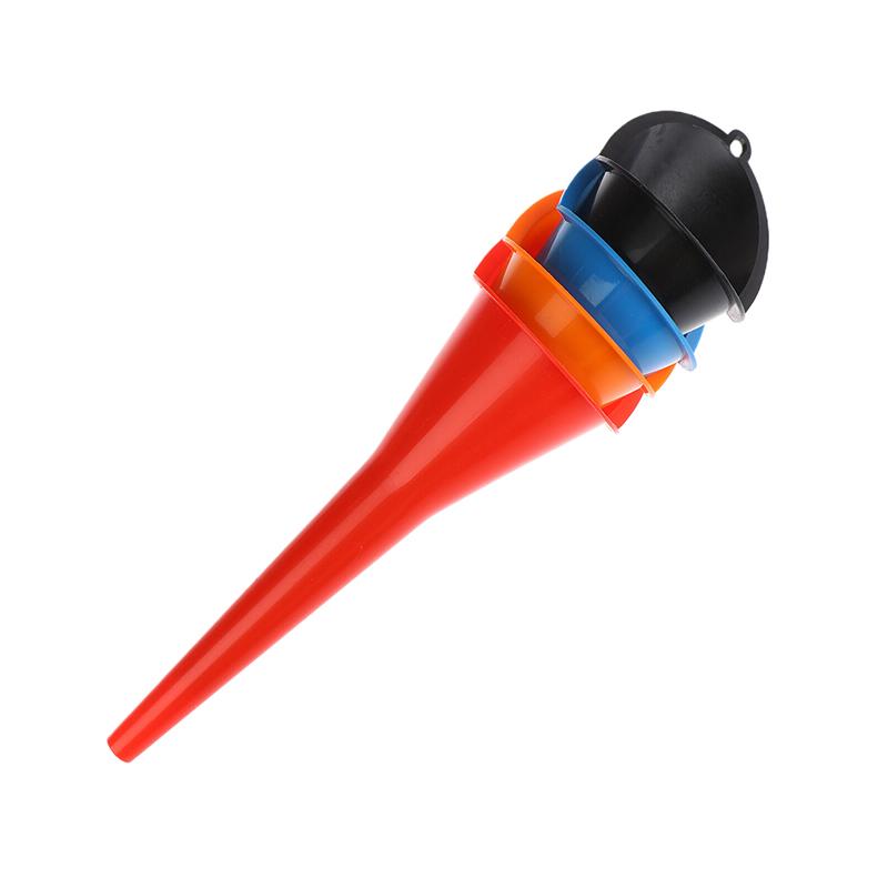 1 szt. Odporny na rozbryzgi Samochodowy Długi Lejek do Napełniania Oleju Paliwa Plastikowy Lejek Silnikowy Motocyklowe Akcesoria Samochodowe do Napełniania