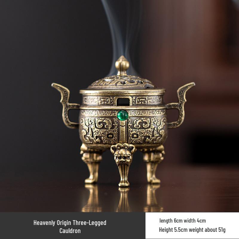 Creative Alloy Mini Indoor Incense Burner - Perfect for Homes, Hotels, and Small Decorative Spaces