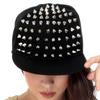 2026 Unisex Fashion Rivet Flat Hat Punk Rock Hip Hop Stud Baseball Caps Y2K Snapback Cap Outdoor Sports Adjustable Hats Gorras