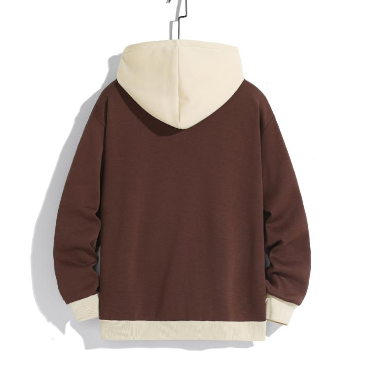 Męski sweter z kapturem modny męski wiosenno-jesienny w stylu zachodnim casualowy sportowy sweter pomniejszający wiek