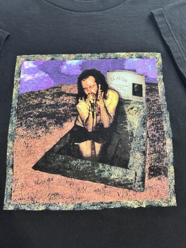 Винтажная музыкальная футболка GG Allin Размеры от S до 5XL SE249 БЕСПЛАТНАЯ ДОСТАВКА Унисекс L