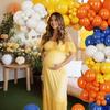 136 Stück Retro Blau Orange Ballonbogen-Set Hier kommt der Sohn Ballons Perfekt für Sonnenschein Babypartys Geburtstage Partydeko