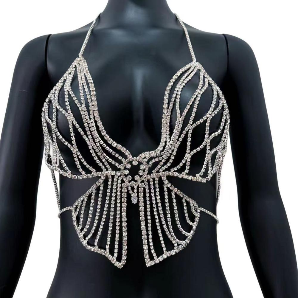 Diamond Butterfly Design Body Chain