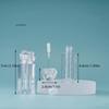 1/3 st 3/6 ml Diamant Klar Tom Läppglansbehållare Plast Återfyllningsbar Kosmetisk Läppstift Behållare Provflaska för Smink
