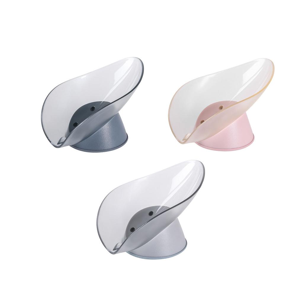 Storage Box Sucking Container Leaf-shaped Draining Organizer for Kitchen Bathroom