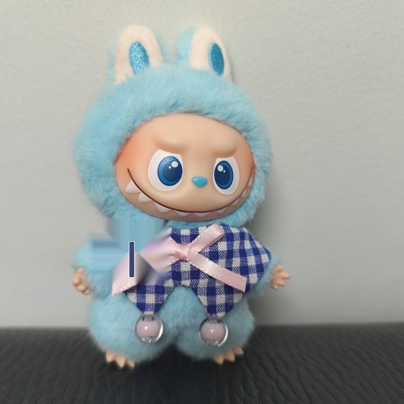 Clothes Only: 4.0 Heart Code Mini Labubu Polka Dot Bib Doll Outfit, 4th Gen Replacement. 4th Generation Without Doll