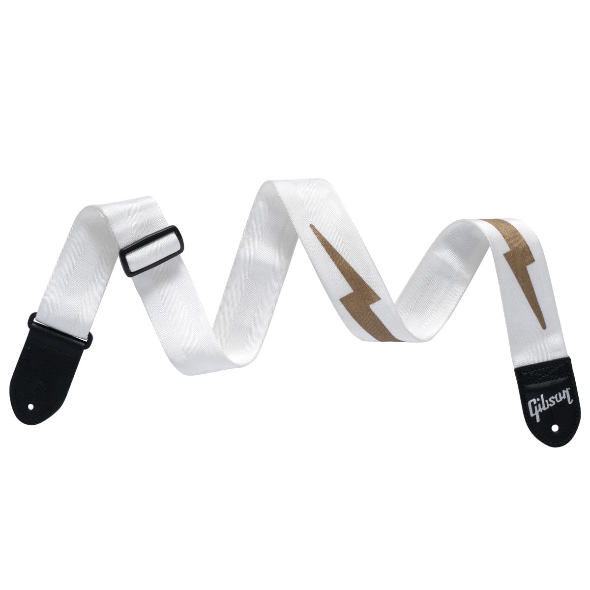 

The Lightning Bolt Seatbelt Gibson Strap Gibson/ASBOLT-WHT (White)