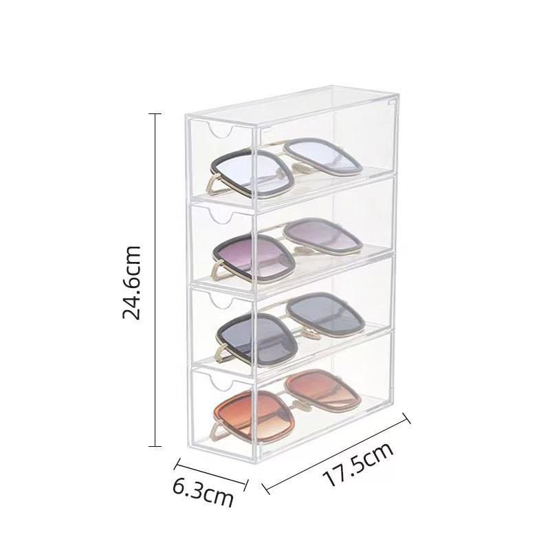 Transparent Acrylic Jewelry Storage Box: Dustproof, Anti-Oxidation Display for Earrings, Studs, Necklaces, and Bracelets.