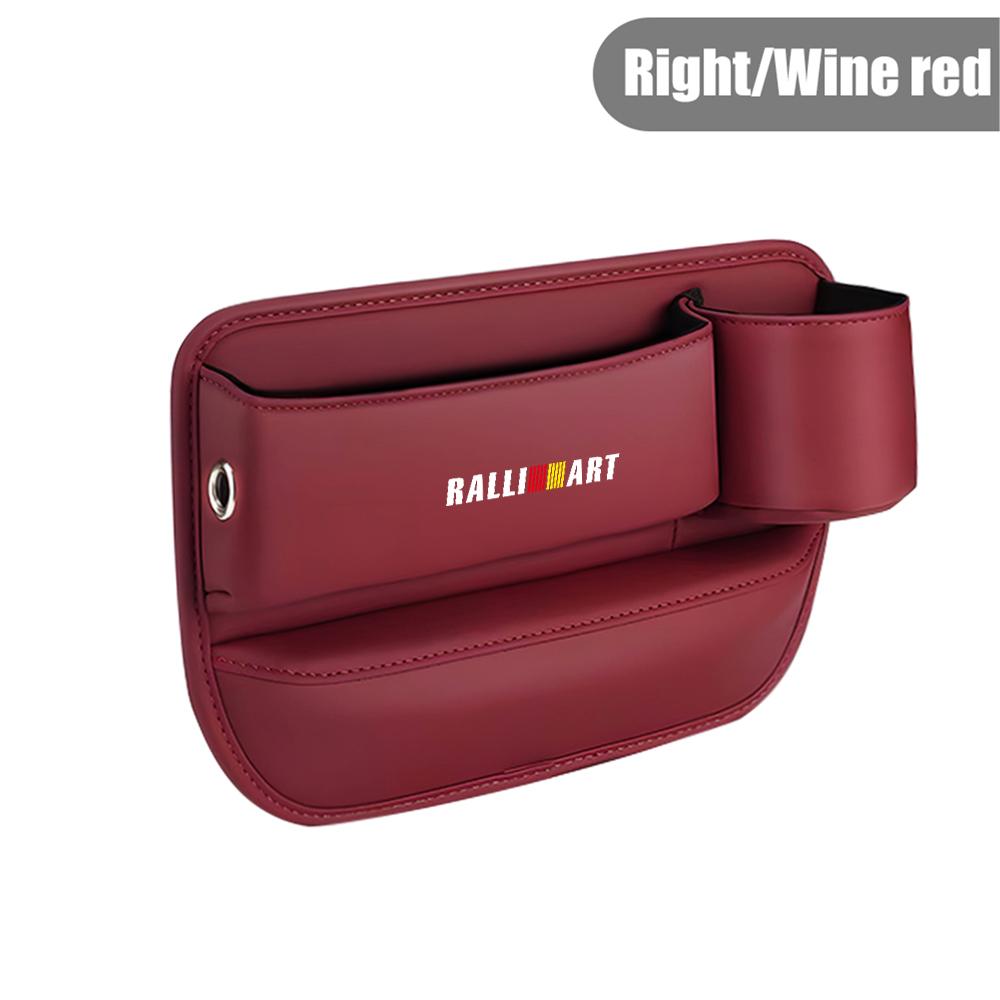 Car Leather Seat Gap Crevice Storage Box Seat Storage Case For Mitsubishi Asx Lancer Outlander Pajero Ralliart Eclipse Grandis