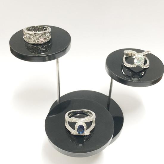 Desktop Jewelry Rack 3-tiers 360 Degree Rotation Watch Glasses Necklace Display Holder Jewelry Stand Room Decor Retail Bracelet Organizer