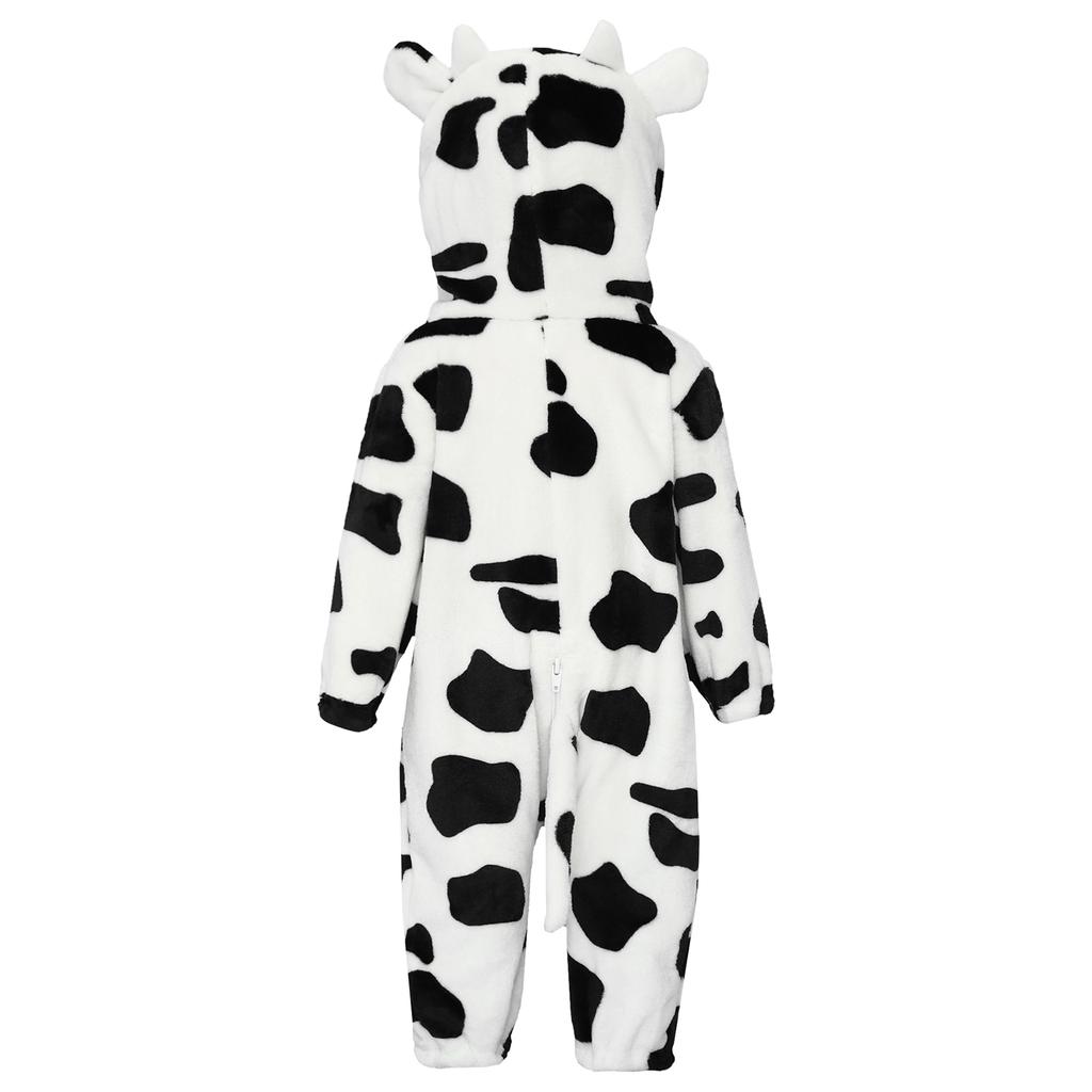 Unisex Toddler Animal Jumpsuit: Complete 3D Tail Costume with Hood, Zip-Up Long Sleeve for Theme Party & Home Play