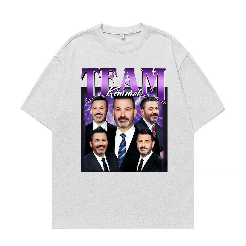 Team Kimmel Vintage James Christian Kimmel Tee Shirt Men Women Fashion Summer T-shirt High Quality Oversized T Shirts Streetwear