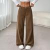 Women's Fashionable Casual High-waist Pants, Long Pants, Wide-leg Pants