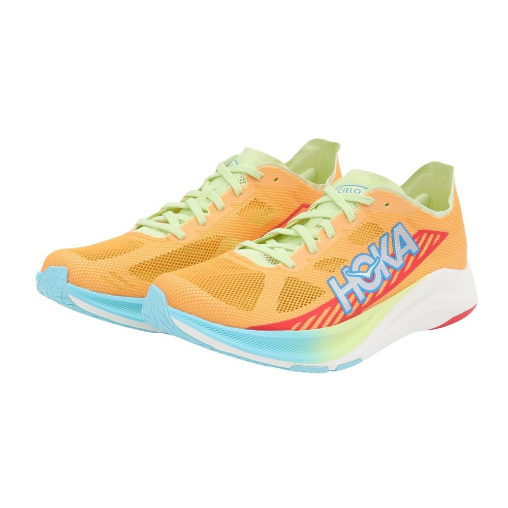 HOKA Cielo Road Running Orange Perfect for Club and Races Size Shoes, (1143490-SYJ), Men's, Breathable, Lightweight, Training, Activities, Marathons,