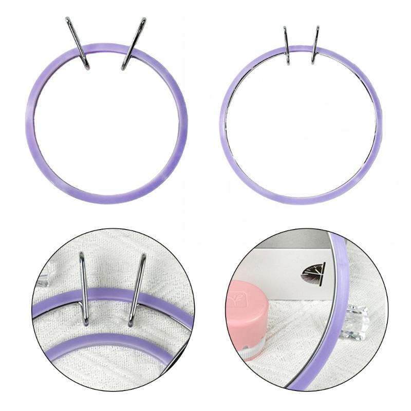 1 Set Adjustable Plastic Embroidery Hoop Crosses Stitching Hoop Embroidery Frame Crafting Tool For Creative Projects