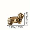 Brass Small Frog Miniatures Figurines Vintage Handmade Copper Animal Ornaments Home Decor Living Room Desktop Decorations Crafts