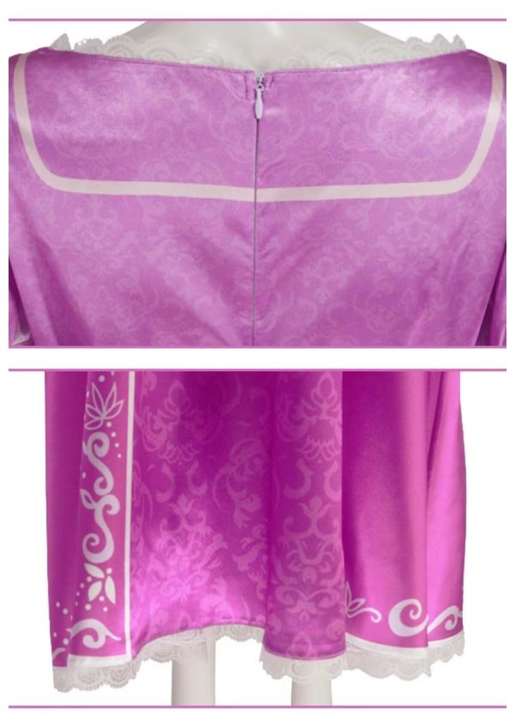 [DOKITOKI] Rapunzel Long-Haired Princess Cosplay Costume, One-Piece Cosplay Costume, Size M