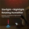 Comforting Starry Sky Projection Humidifier Creative Desktop Cool Fogger  Travel