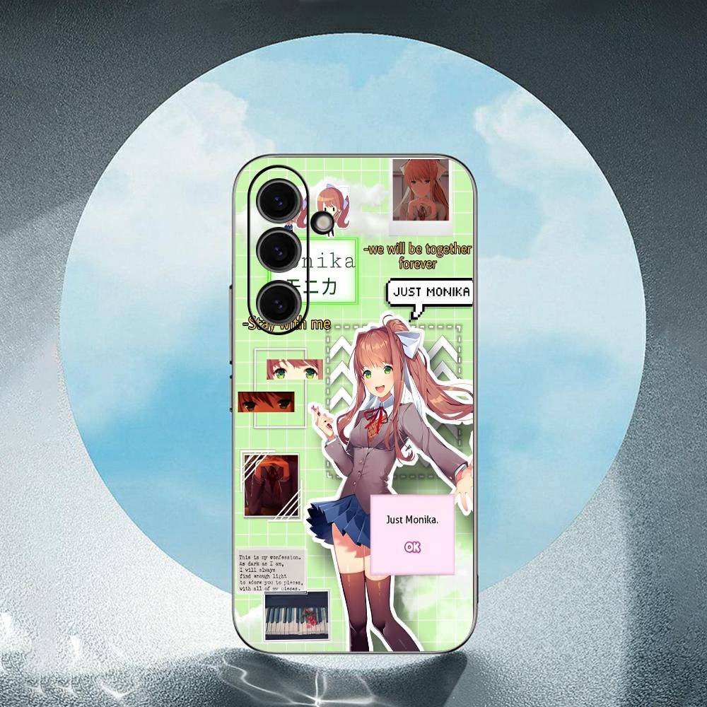 

D-Doki-Doki-Clubes For Samsung Galaxy S24 S23 Ultra S22 S21 Plus S20 Black Soft Silicone Protective Case SamsungS20 ULTRA 5G