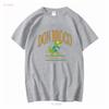 Don Broco Bedford Dinosaur T Shirt vintage Lavato grafico Traspirante uomo Alla moda Leggermente streetwear moda Unisex