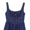 Kaslead New Women clothes Western Style Fashion Simple Slimming Denim Vest Dress