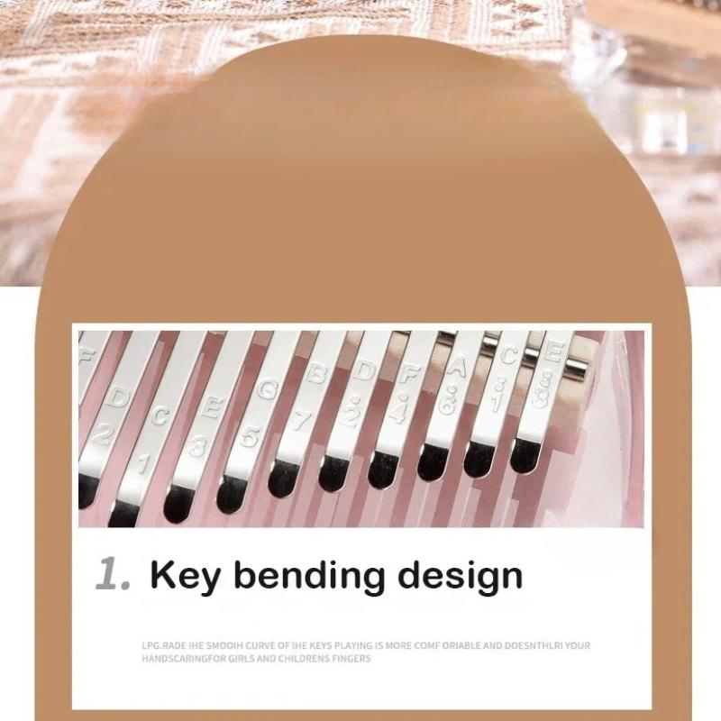 21 tone mini kalimba clear crystal kalimba acrylic thumb piano acoustic finger piano portable instrument