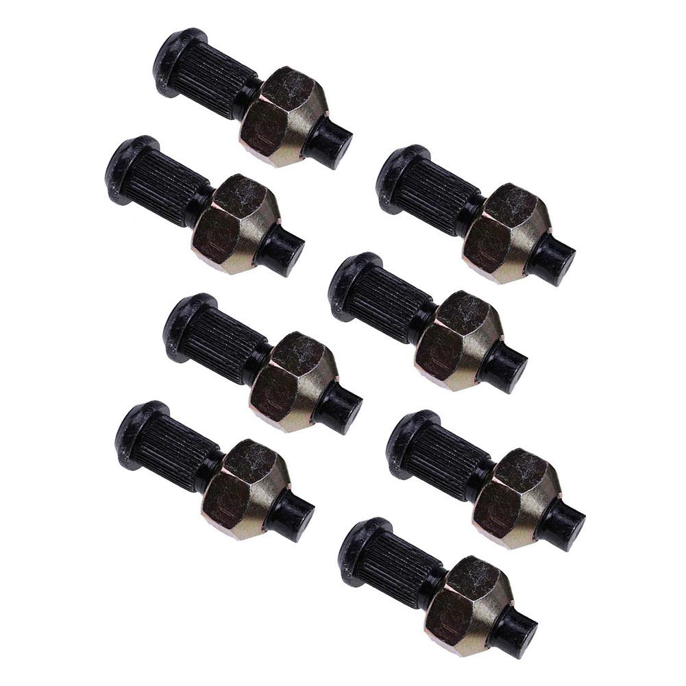 Carbon Steel Forged and Hardened Lug Nut and Stud Set 8PCS 6564669 6709170 for Bobcat Skid Steer 500-883 Series