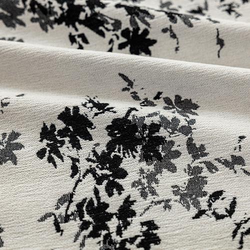 1PC NAPEARL Middle Ancient Style French Printed Curtains Black and White Floral Branch Printed Curtains for Bedroom Living Room Home Decor