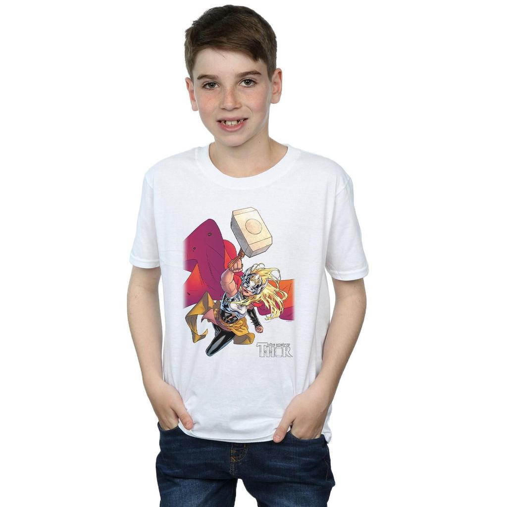 Marvel Maglietta da ragazzo The Mighty Thor Mjolnir