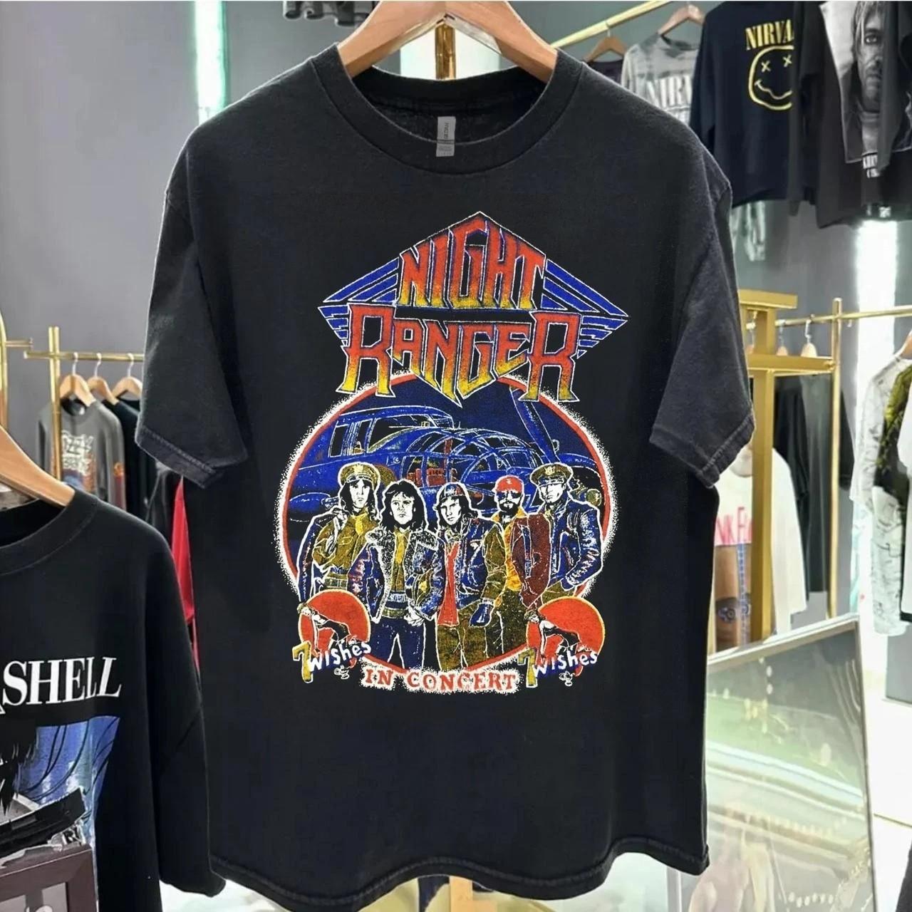 80s Night Ranger T Shirt 7 Wishes Tour 1986 Concert Shirt Men Women S-5XL Unisex T-Shirt L