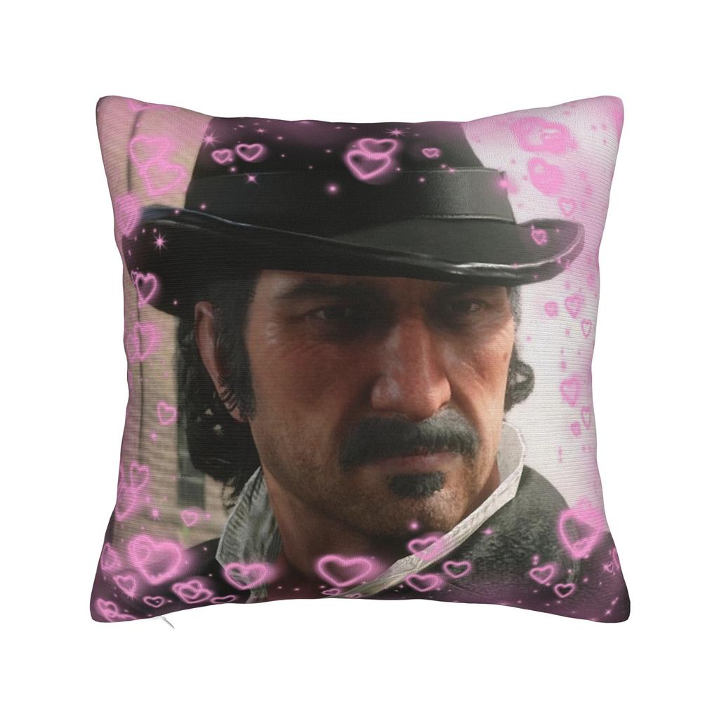 Arthur Morgan Pillowcase Soft Fabric Cushion Cover Decor  Throw Pillow Case Cover Chair Zippered 40*40cm